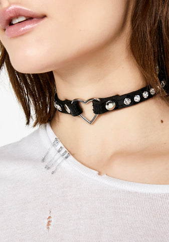 Luxe Affair Heart Choker