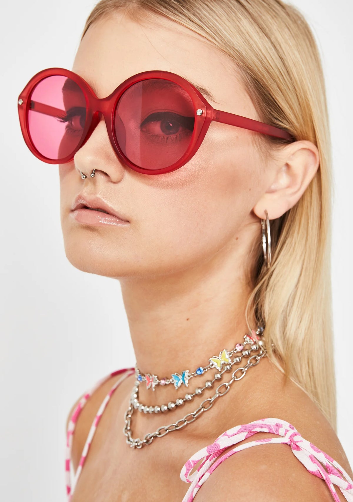 Lit Mz. Magoo Circle Sunglasses