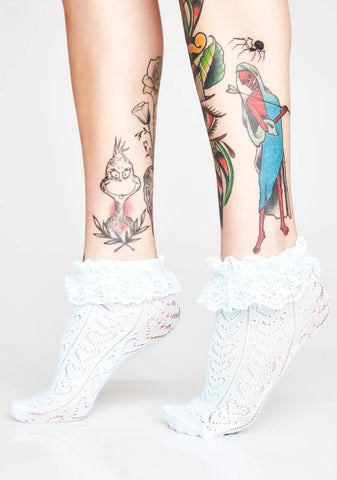 Addicted To Love Ruffle Socks