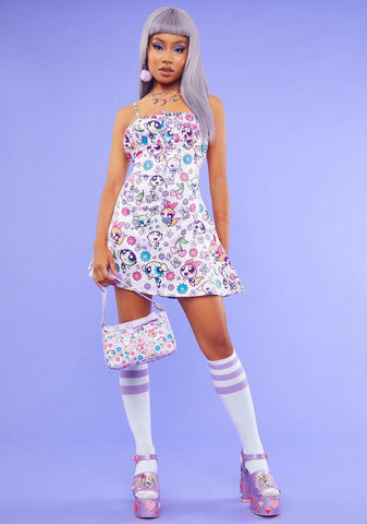 Little Angels Satin Mini Dress