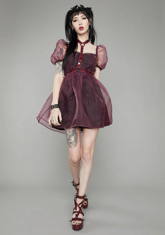 Wine Hell On Earth Harness Dress