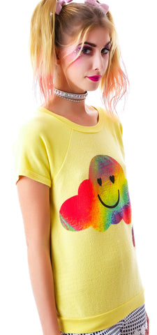 Sherbert Clouds Camden Top - Pink