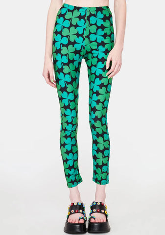 Looking For Ya Clover Print Leggings