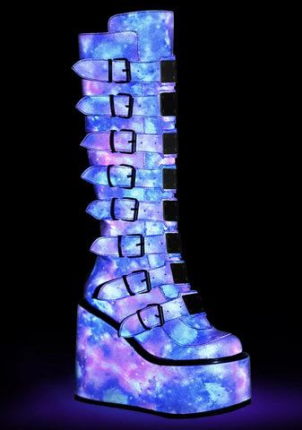 Blue Reflective Trinity Boots