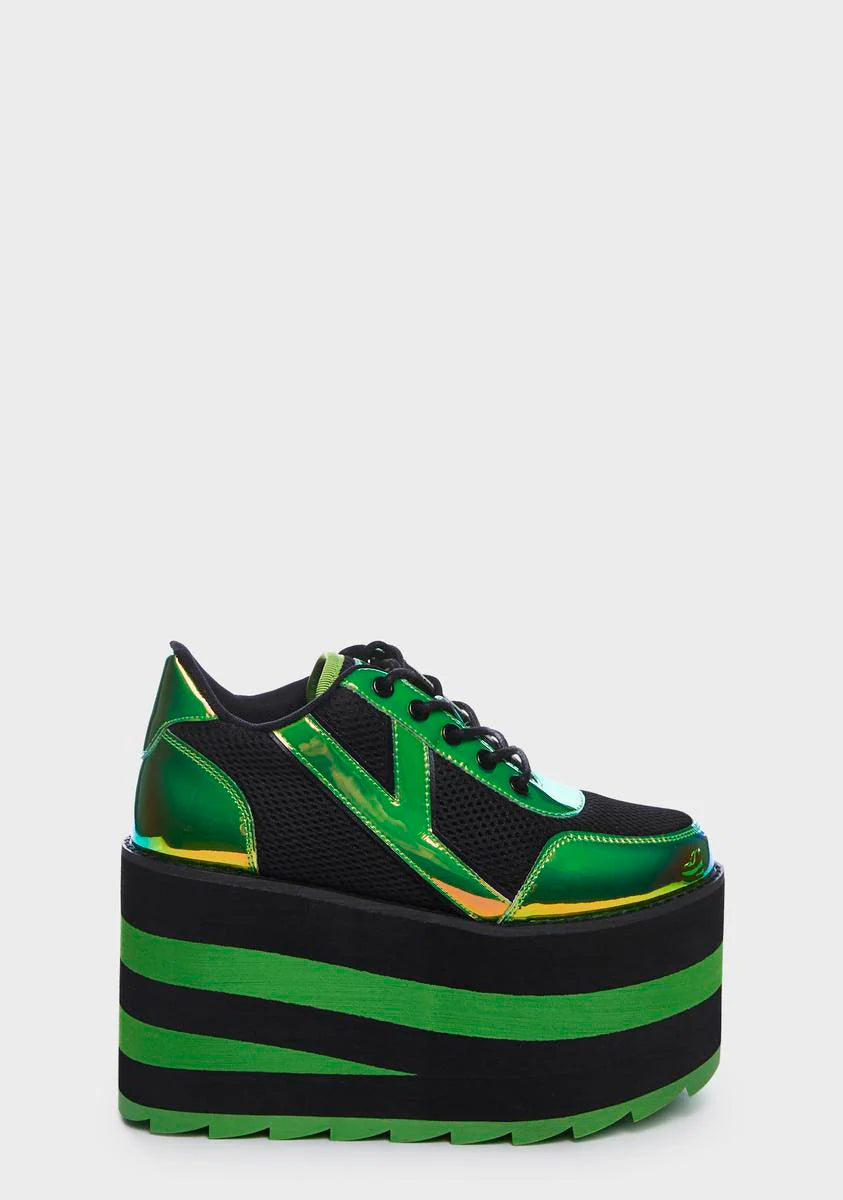 Green Karazii Platform Sneakers