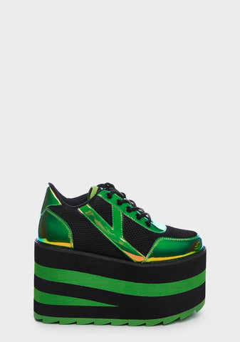 Green Karazii Platform Sneakers