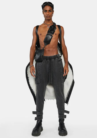 Compression Unisex Drop Crotch Joggers