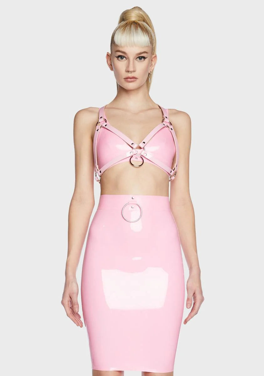 Light Pink O-Ring Bra Harness