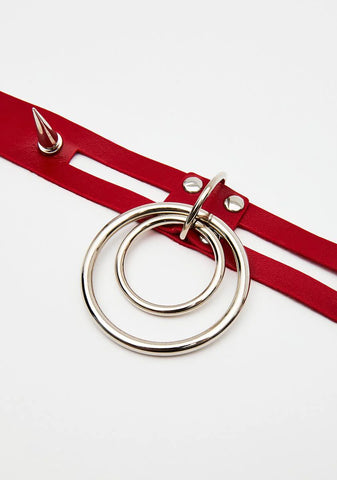 Hot Lethal Days Spiked O-Ring Choker