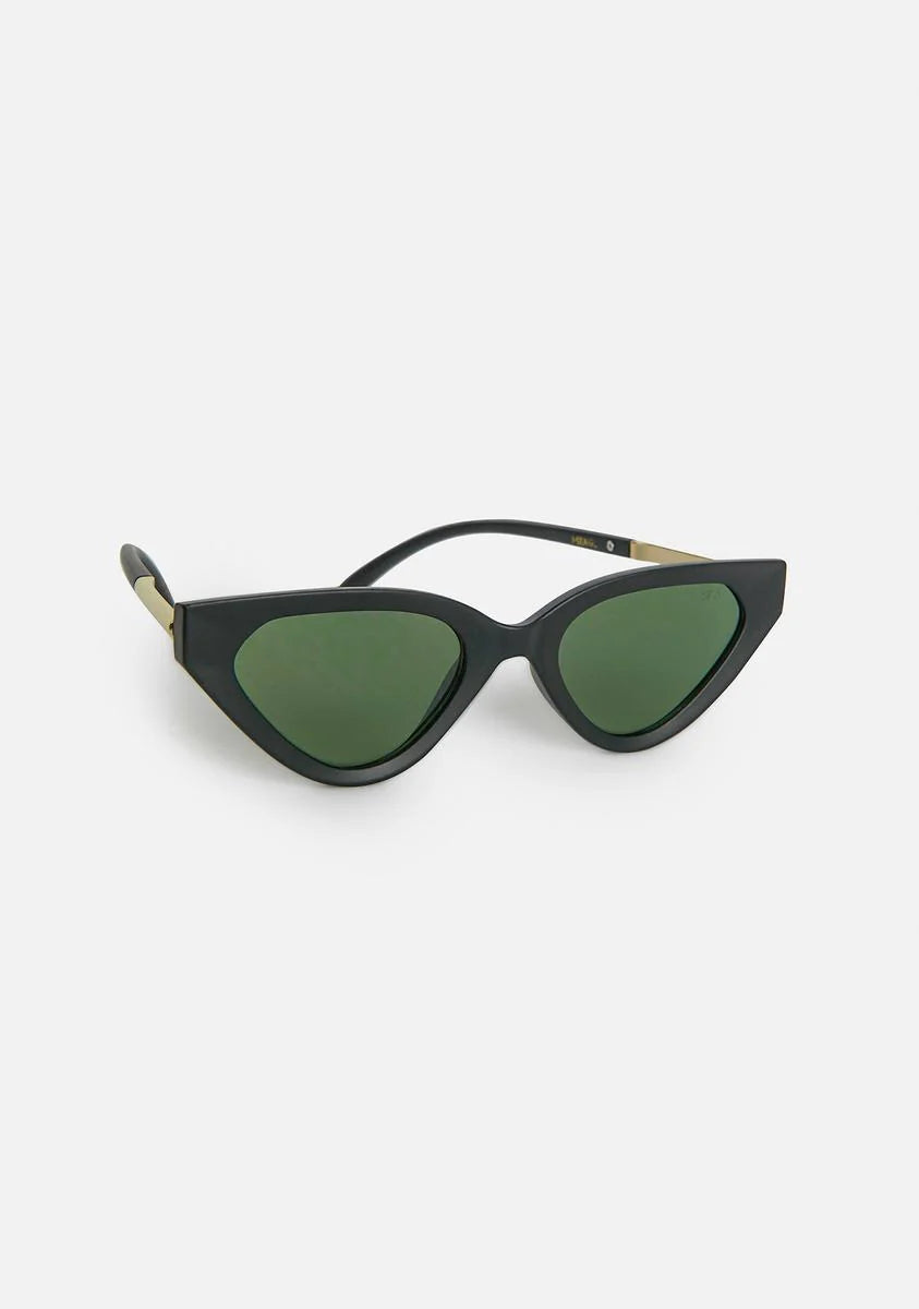 Black Zuma Cat-Eye Sunglasses