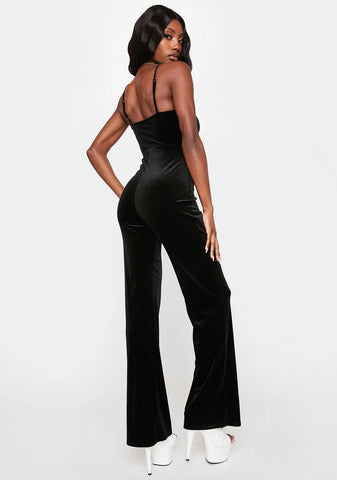 Look This Way Velvet Jumpsuit
