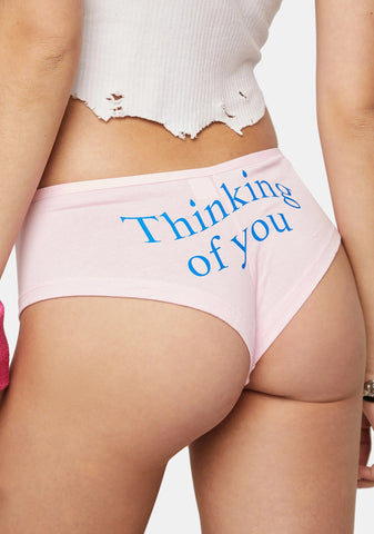 Pink Thinking Of You Boy Shorts