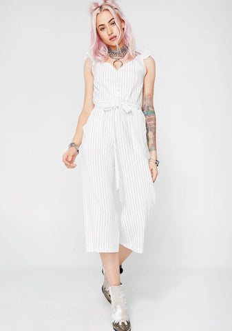 Unprofessional Striped Jumpsuit