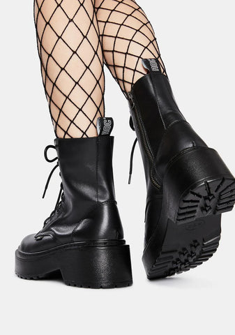 Tomboy Leather Combat Boots