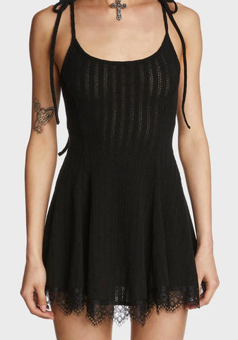 Truth Hurts Mini Dress - Black