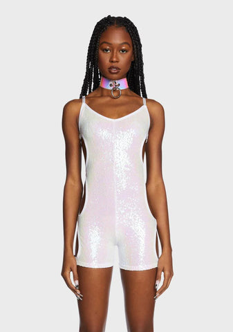I Bodied That Sequin Romper