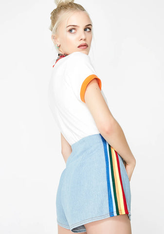 Talk That Trash Denim Shorts