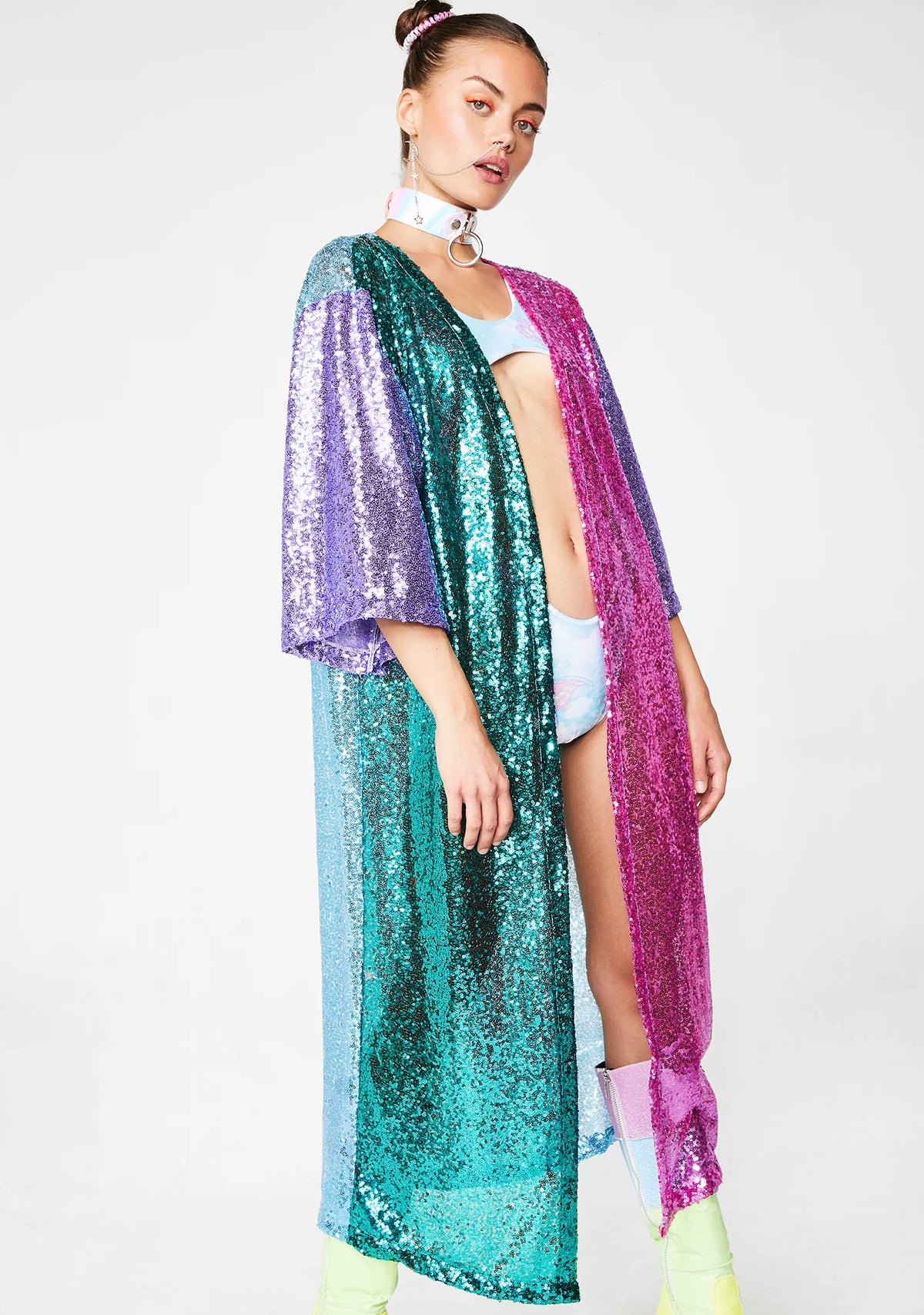 Sparkle Royalty Sequin Kimono