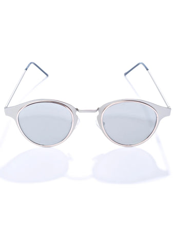 Silver Warp Sunglasses