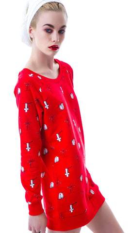 Wish You Were Here Belt Back Sweatshirt