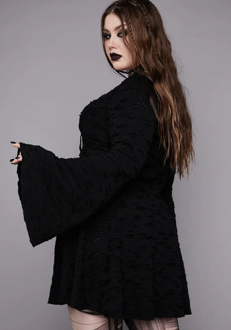 Plus Beyond The Woods Bell Sleeve Dress