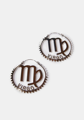 Reppin' Virgo Hoop Earrings