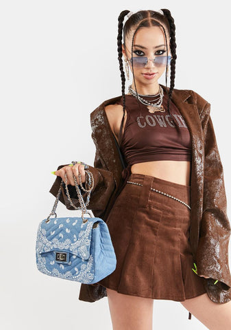 Y2K Corduroy Mini Skirt