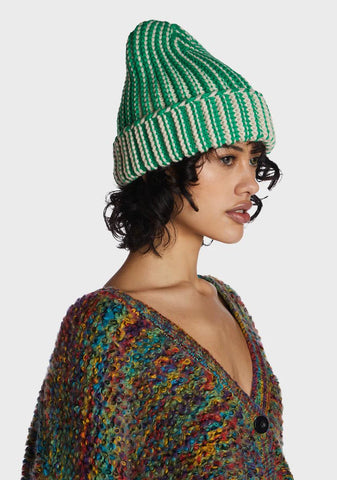 Emerald Good Shivers Knit Beanie