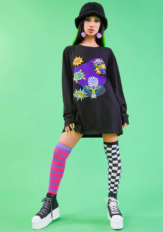 Evilest Of Evils Oversized Graphic Tee