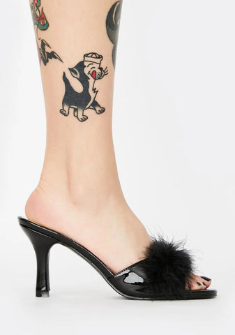 Sasha Marabou Kitten Heels