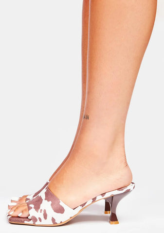 Aligned With U Kitten Mule Heels
