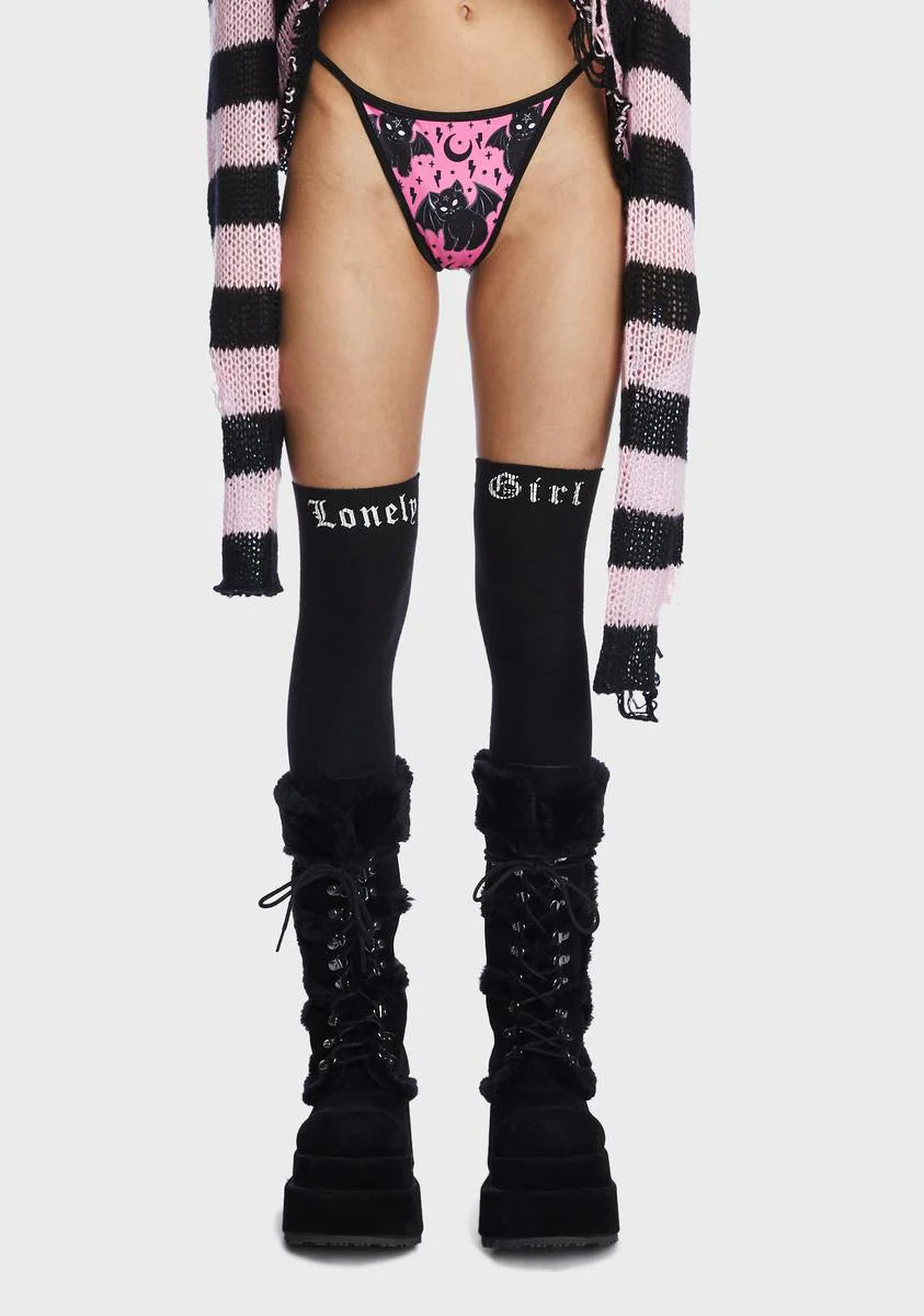 Vampire Kitty Graphic Thong