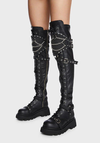 Renegade-320 Platform Over-The-Knee Boots