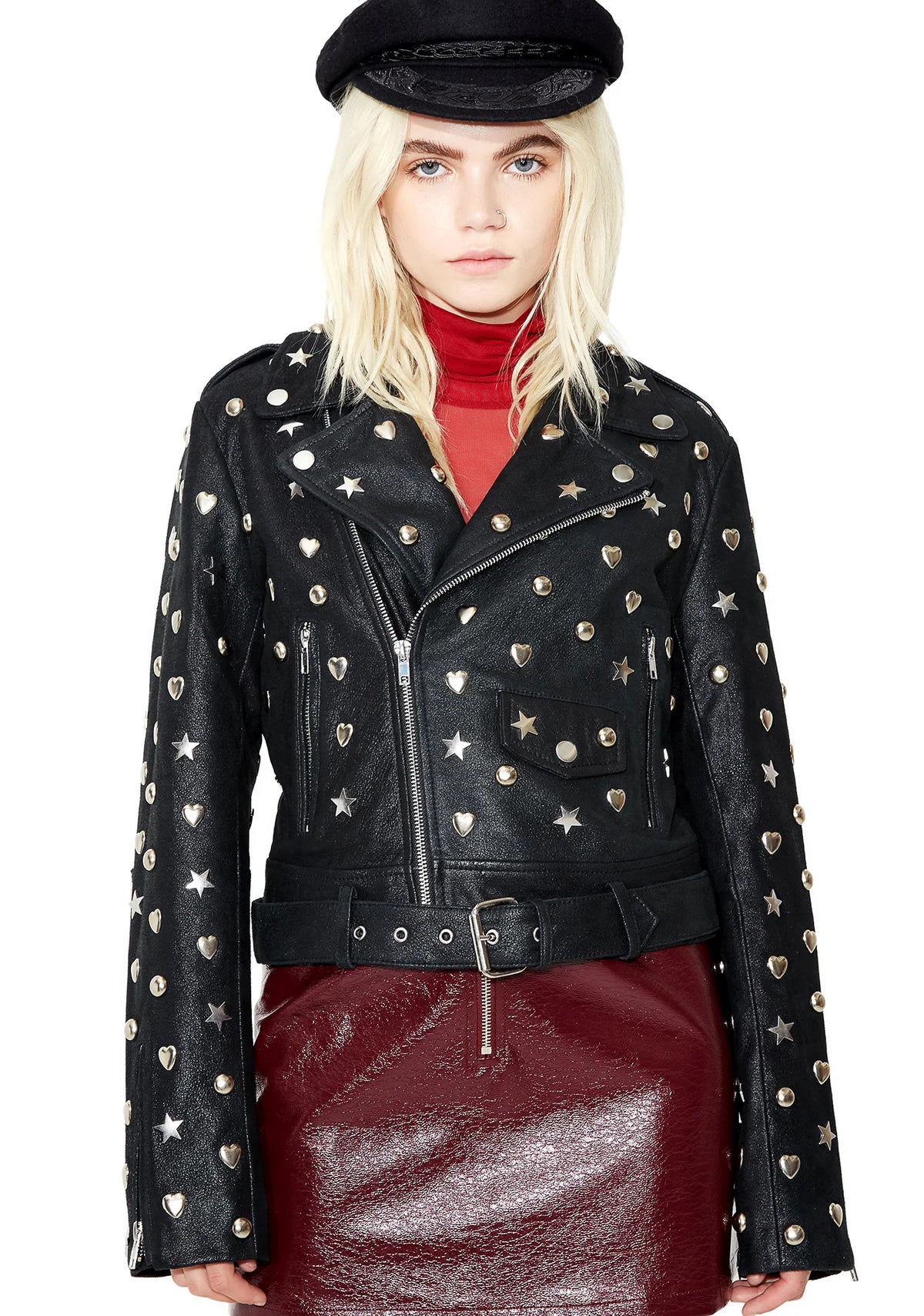 Stars N' Hearts Leather Jacket