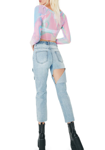 Just For Kicks Ripped Jeans