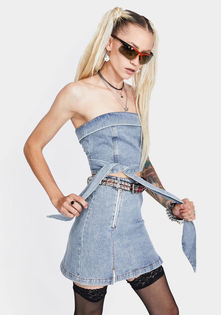 Royce Denim Mini Skirt