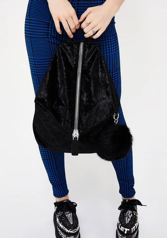 Reality Runaway Velvet Backpack