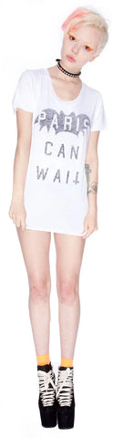 Paris Can Wait Tee - White