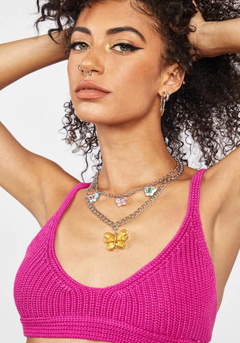 Joyful In Nature Butterfly Chain Necklace