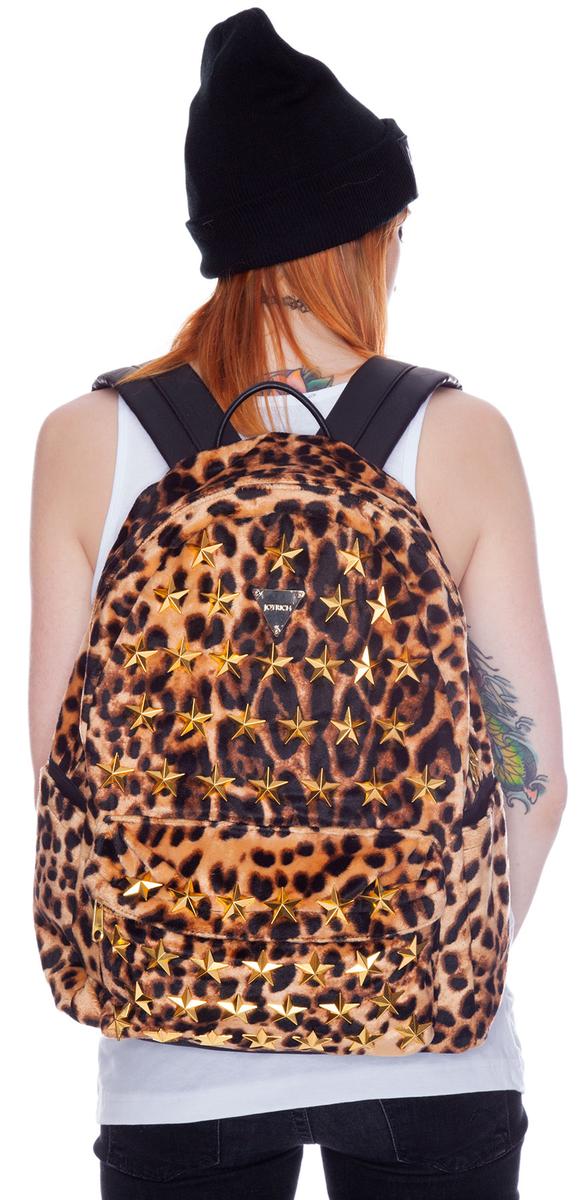 Star Burst Leopard Backpack