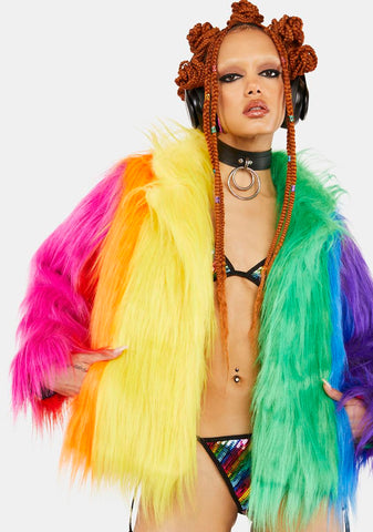 Live Out Loud Faux Fur Coat