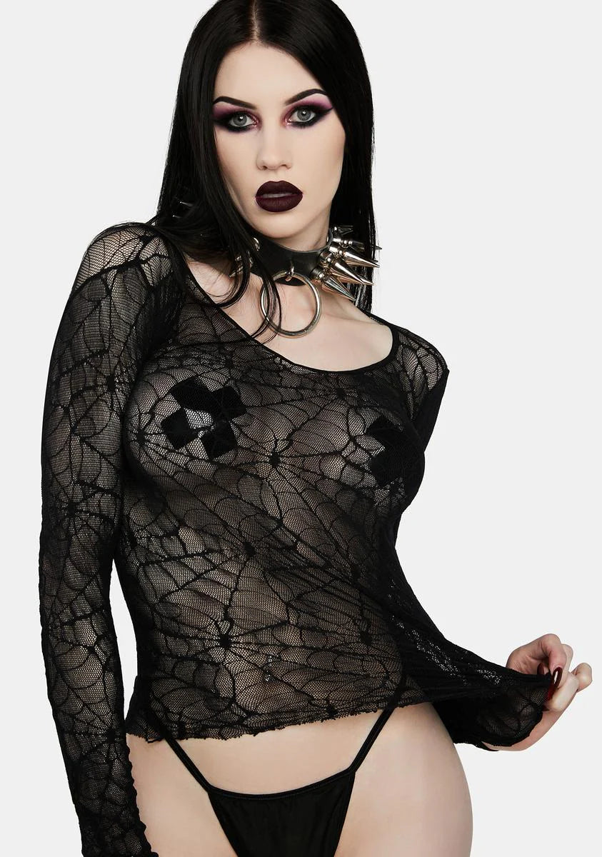 Taking Over Me Mesh Top