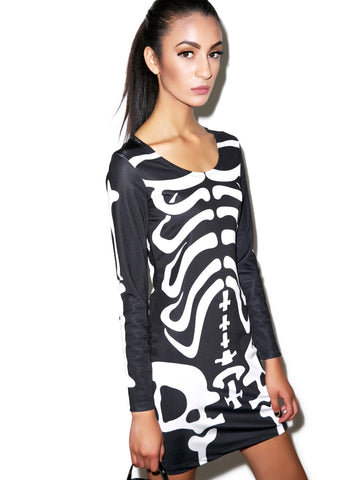 Dem Bones Bodycon Dress