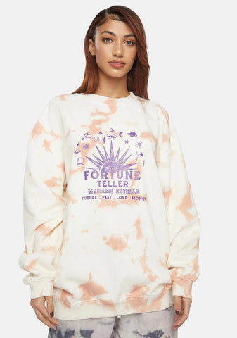 Tie Dye Fortune Teller Sweatshirt