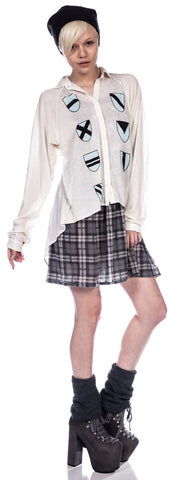 Heraldry Sunday Button Down Shirt - Black