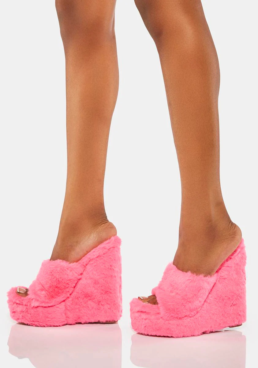 Pink Sloane Wedge Heels