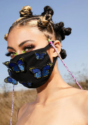 Metamorphic Butterfly Face Mask