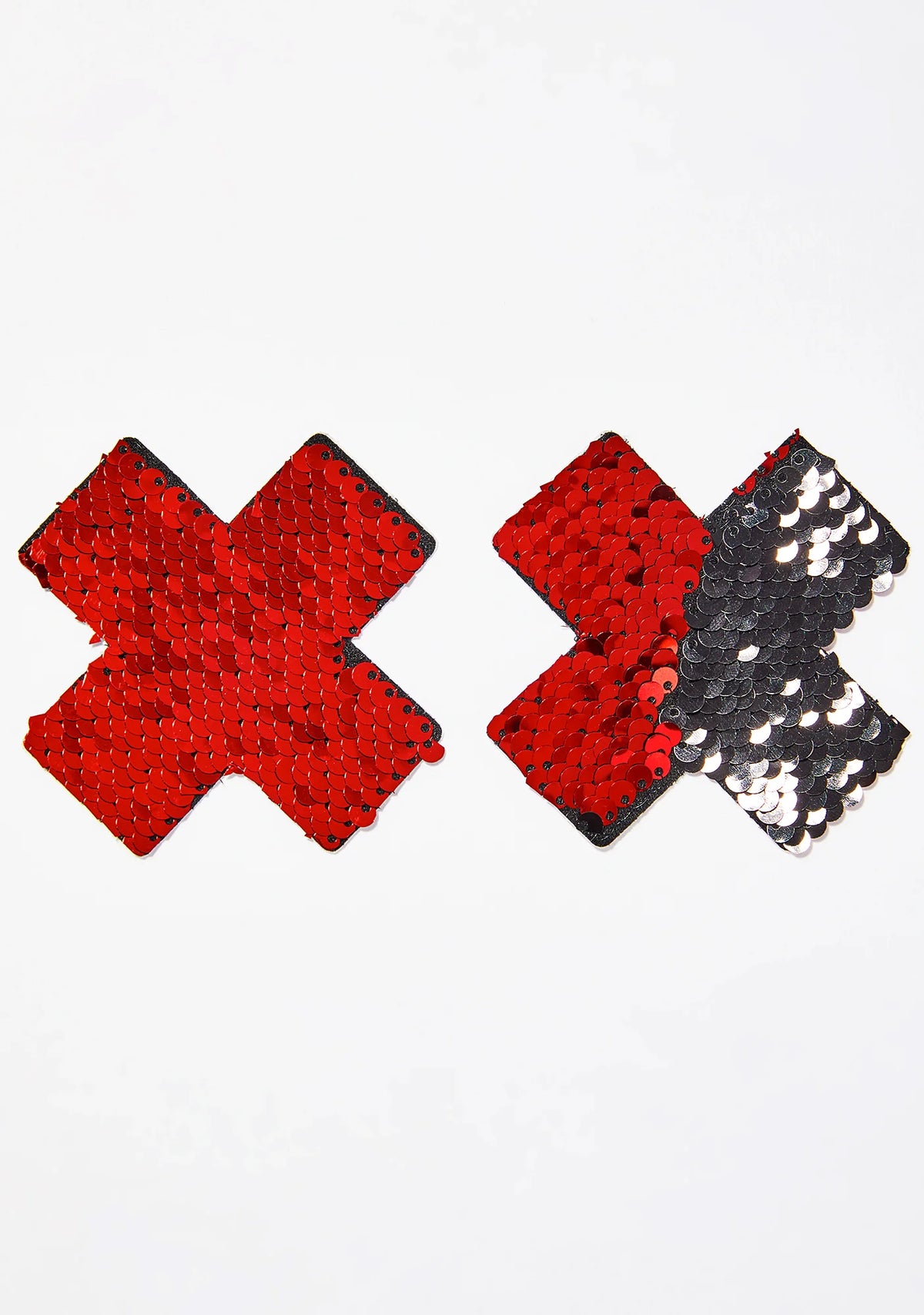 Red & Black Sequin X Pasties