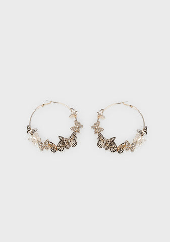 Nature's Princess Hoop Earrings