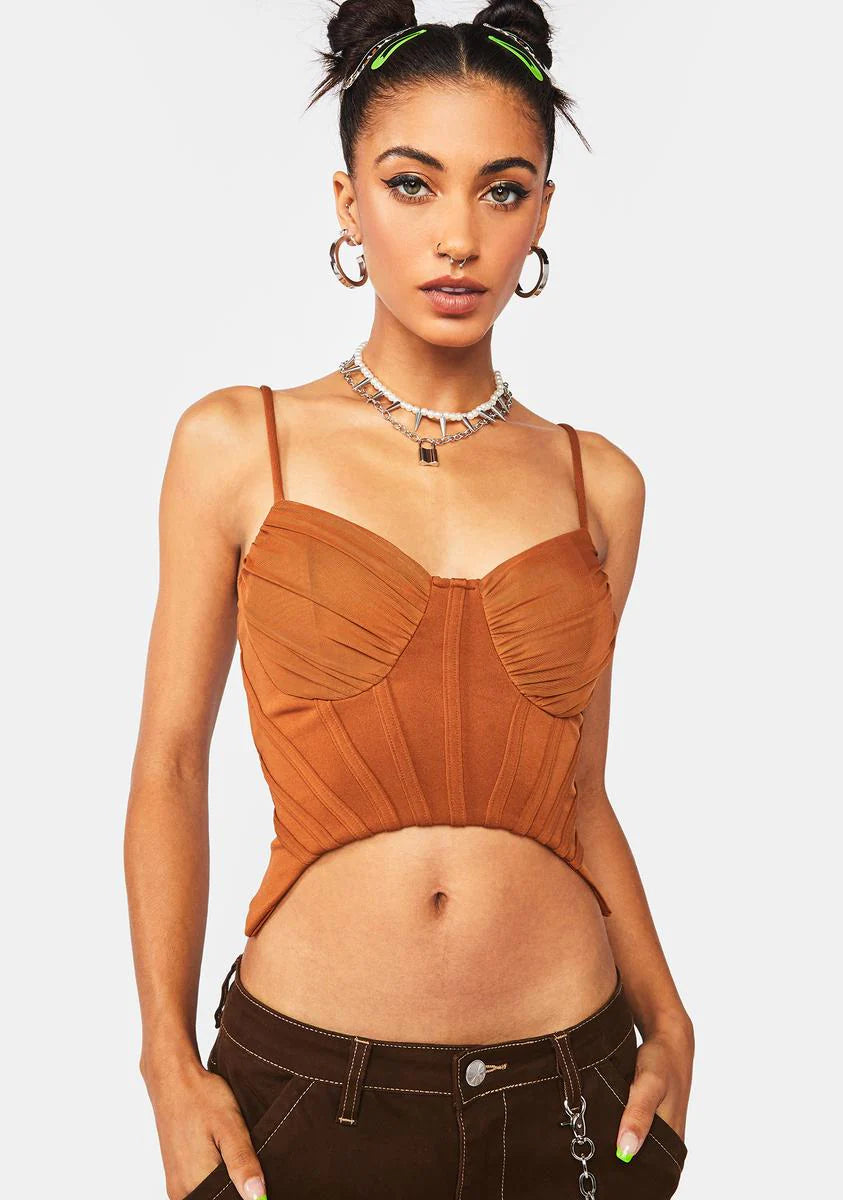 Make The Most Corset Crop Top